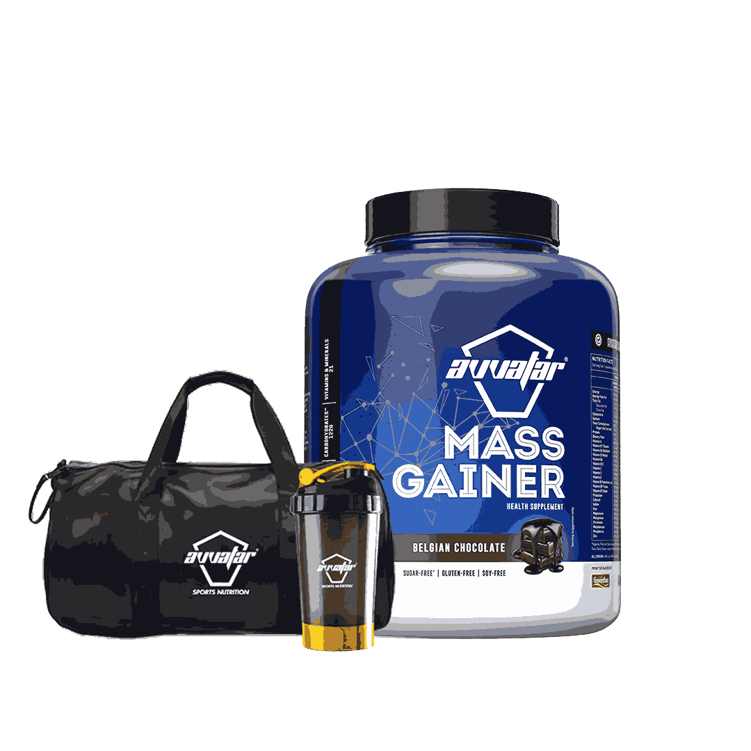 Avvatar Mass Gainer protein powder is the ultimate weight gain product for mass building. Now available in Belgian Chocolate flavour. Order yours today!